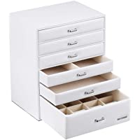 Yorbay Caja joyero Organizador- con 6 Cajones para- Caja de Almacenamiento- 24x30x18 cm con Manejar